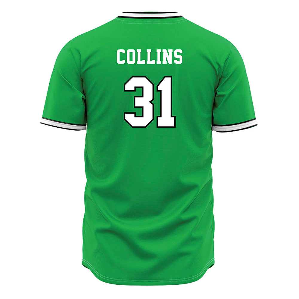 Marshall - NCAA Baseball : Kenyon Collins - Green Jersey-1