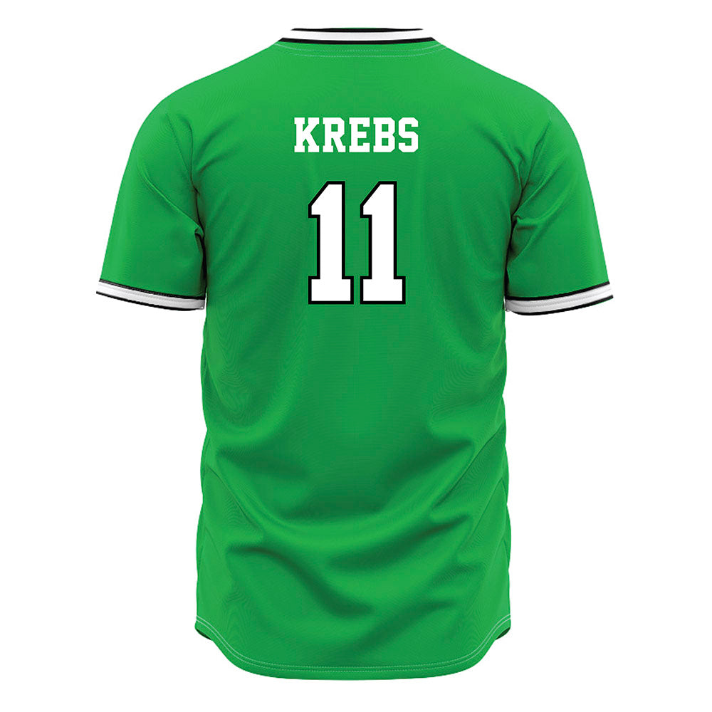 Marshall - NCAA Baseball : Charlie Krebs - Green Jersey-1