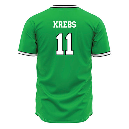 Marshall - NCAA Baseball : Charlie Krebs - Green Jersey-1