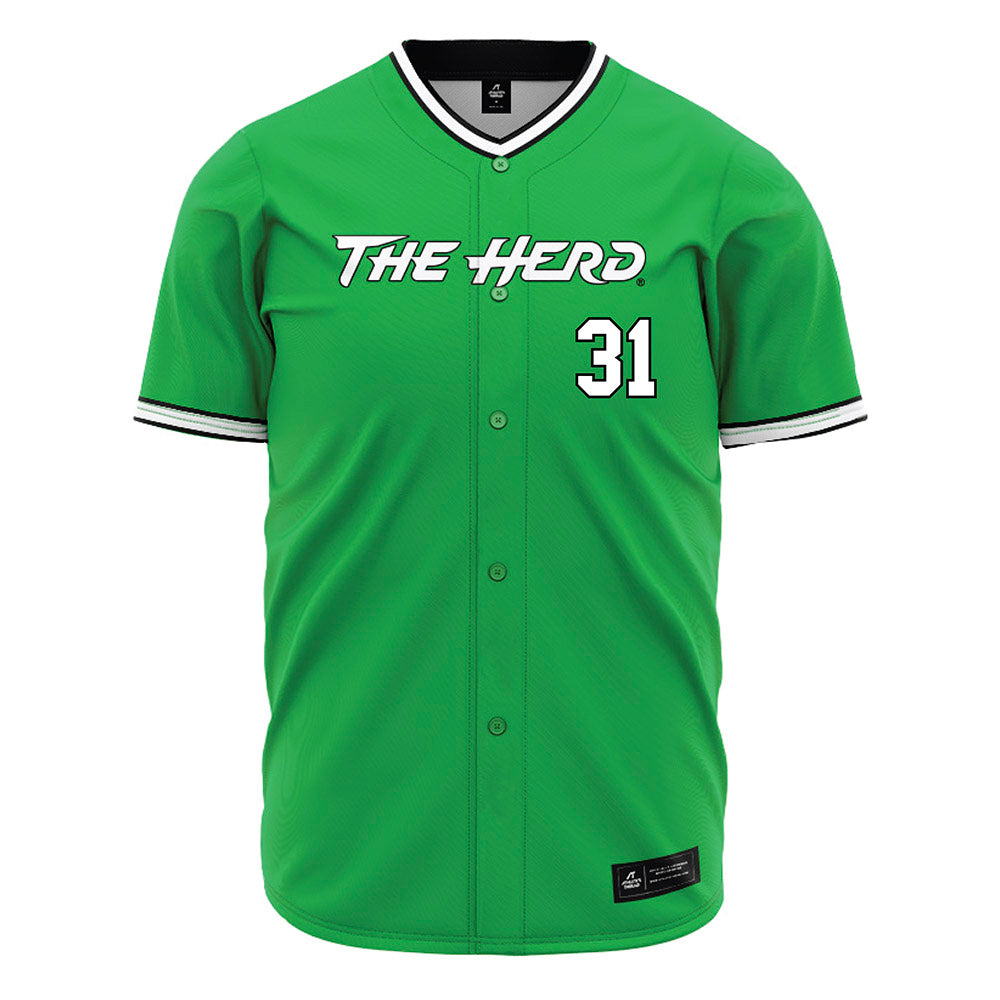 Marshall - NCAA Baseball : Kenyon Collins - Green Jersey-0