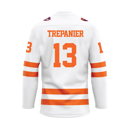 HWS - NCAA Men's Ice Hockey : Laurent Trepanier - White Hockey Jersey-1