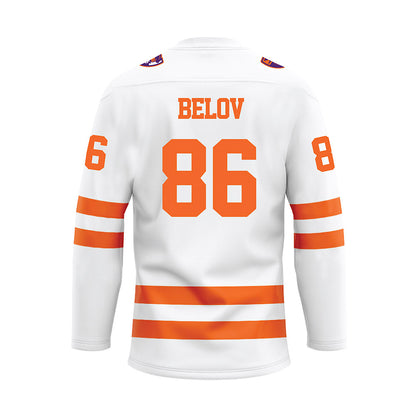 HWS - NCAA Men's Ice Hockey : Ignat Belov - White Hockey Jersey