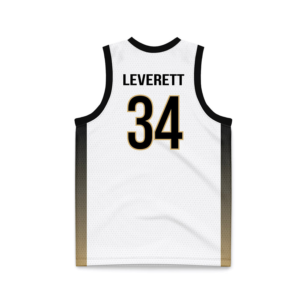Vanderbilt - NCAA Men's Basketball : Jayden Leverett - White Basketball Jersey-1