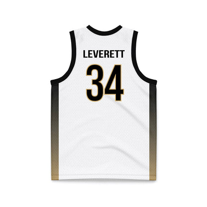 Vanderbilt - NCAA Men's Basketball : Jayden Leverett - White Basketball Jersey-1