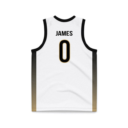 Vanderbilt - NCAA Men's Basketball : Michael James - White Basketball Jersey-1