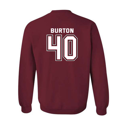 UMass - NCAA Men's Lacrosse : Tyler Burton - Classic Fashion Shersey Crewneck Sweatshirt-1