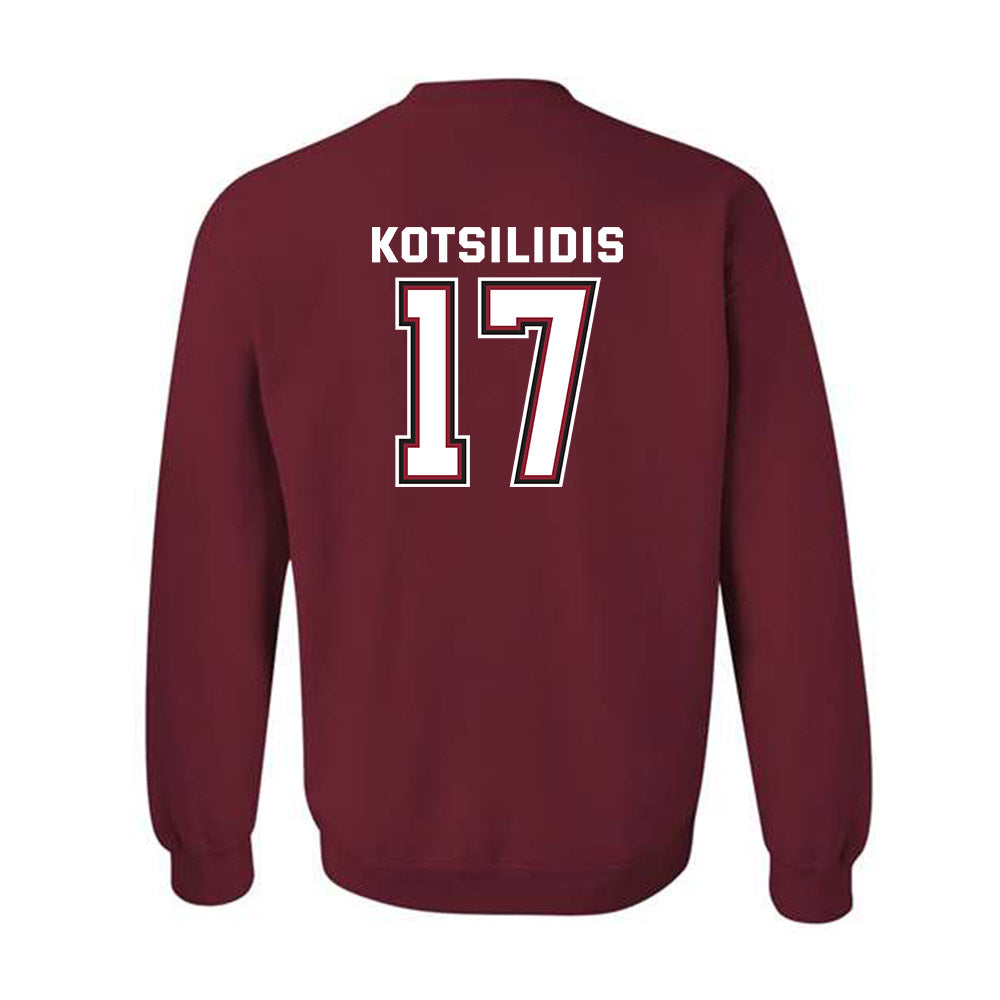 UMass - NCAA Men's Lacrosse : Max Kotsilidis - Classic Fashion Shersey Crewneck Sweatshirt-1