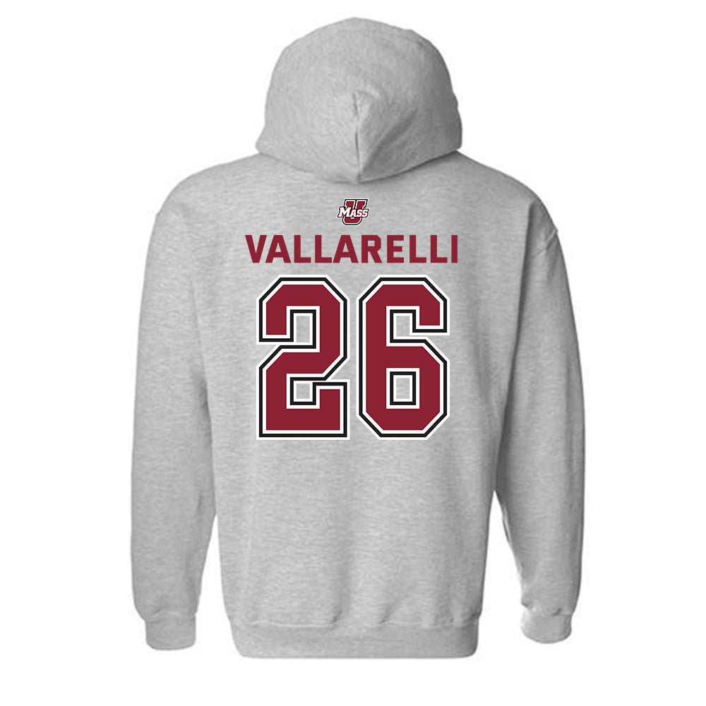 UMass - NCAA Women's Lacrosse : Rachel Vallarelli - Classic Shersey Hooded Sweatshirt-1