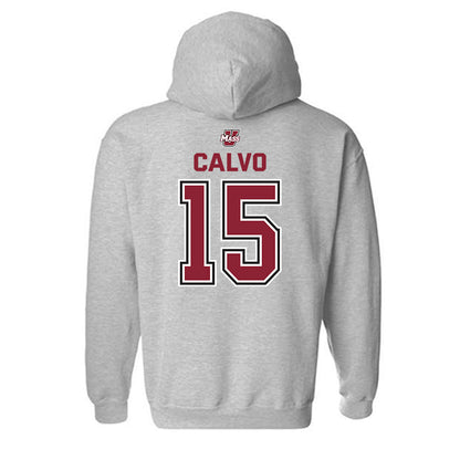 UMass - NCAA Men's Lacrosse : Michael Calvo - Classic Shersey Hooded Sweatshirt-1