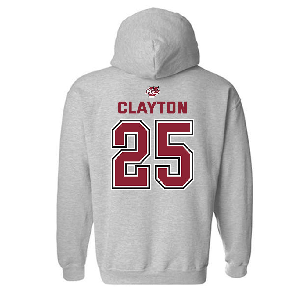 UMass - NCAA Men's Lacrosse : Tyler Clayton - Classic Shersey Hooded Sweatshirt-1