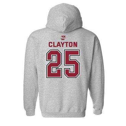 UMass - NCAA Men's Lacrosse : Tyler Clayton - Classic Shersey Hooded Sweatshirt-1