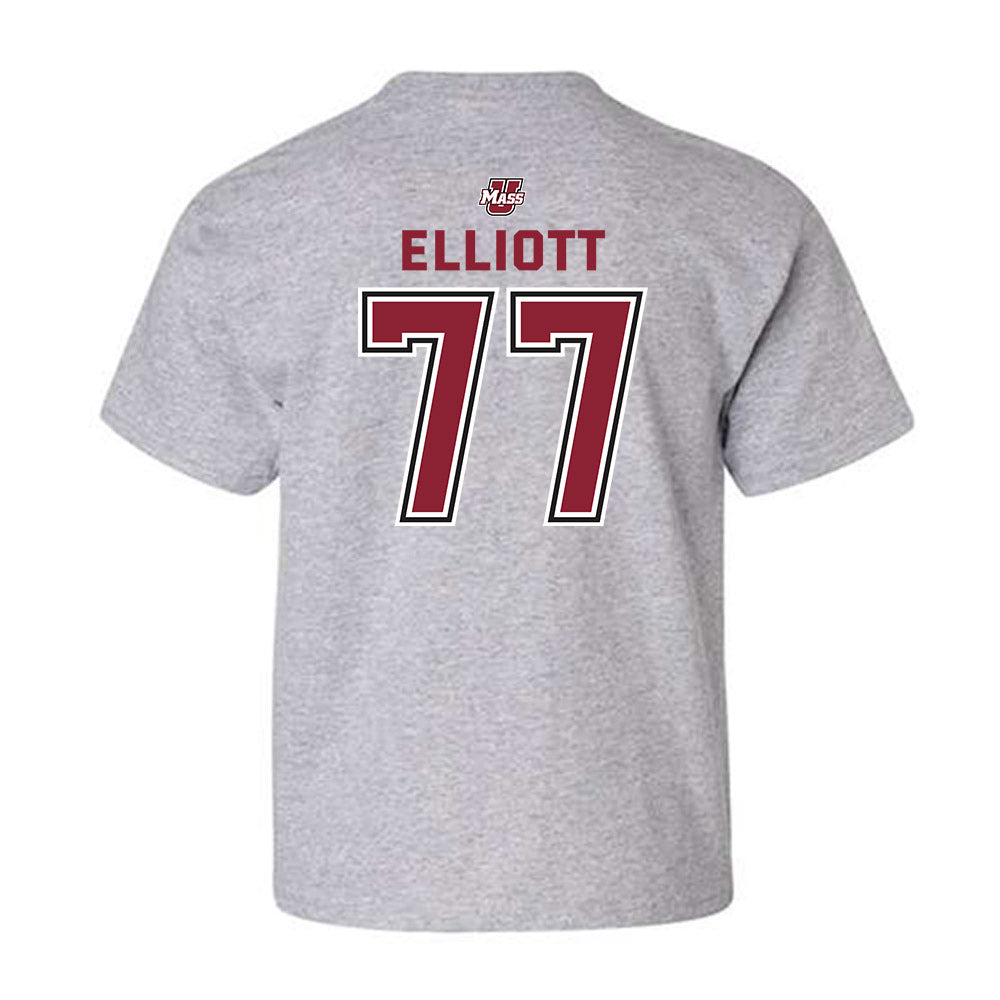 UMass - NCAA Men's Lacrosse : Jimmy Elliott - Classic Shersey Youth T-Shirt-1