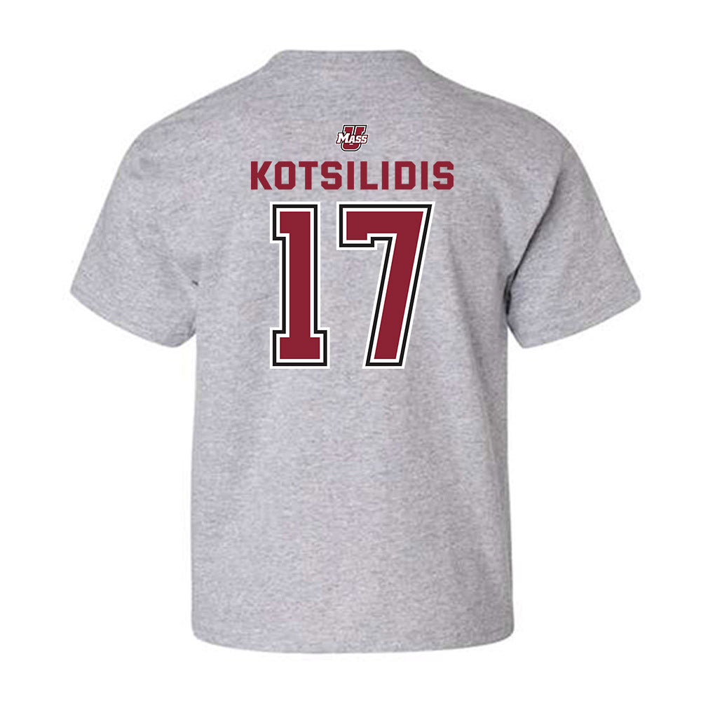 UMass - NCAA Men's Lacrosse : Max Kotsilidis - Classic Shersey Youth T-Shirt-1