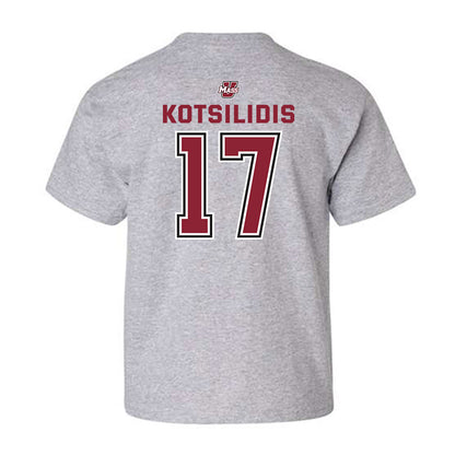 UMass - NCAA Men's Lacrosse : Max Kotsilidis - Classic Shersey Youth T-Shirt-1