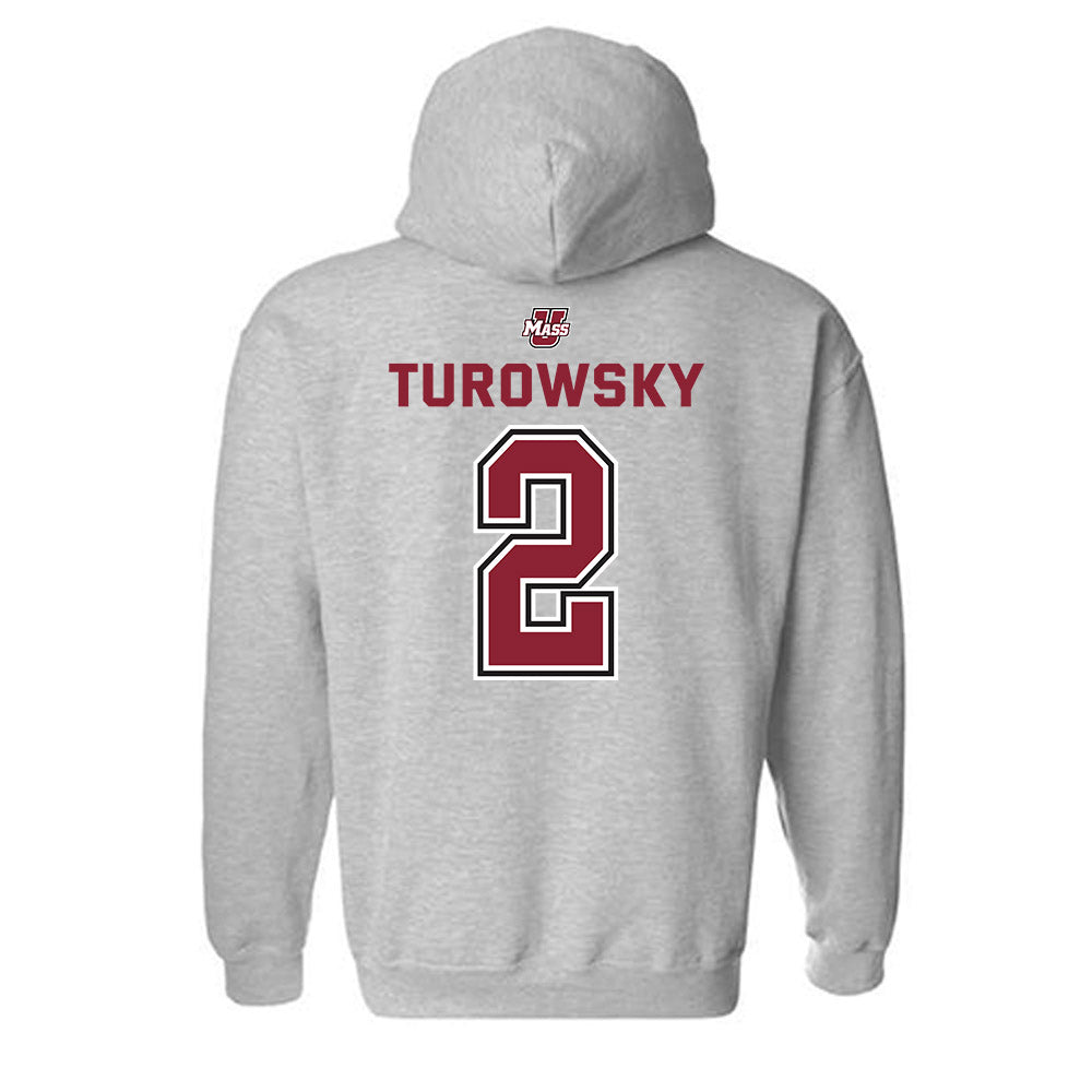 UMass - NCAA Men's Lacrosse : Jack Turowsky - Classic Shersey Hooded Sweatshirt-1