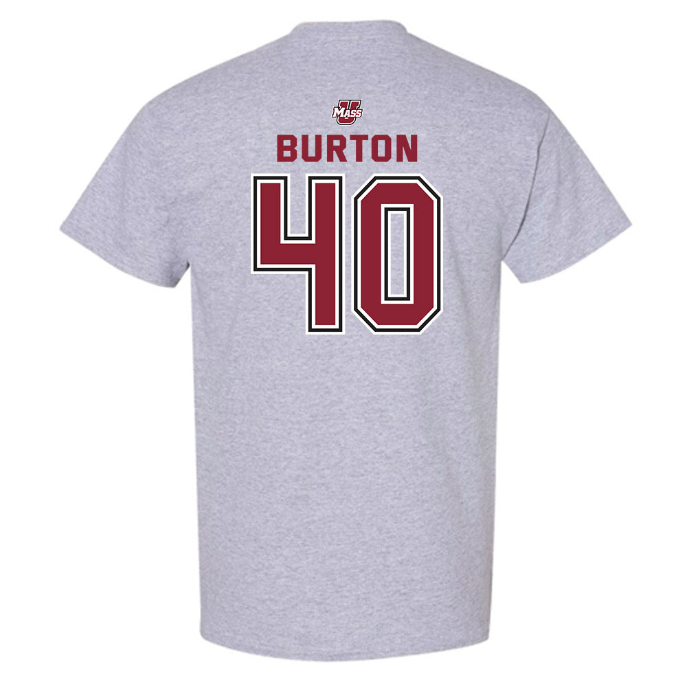 UMass - NCAA Men's Lacrosse : Tyler Burton - Classic Shersey T-Shirt-1