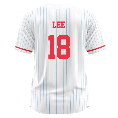 Liberty - NCAA Softball : Dani Lee - White Pinstripe Jersey-1
