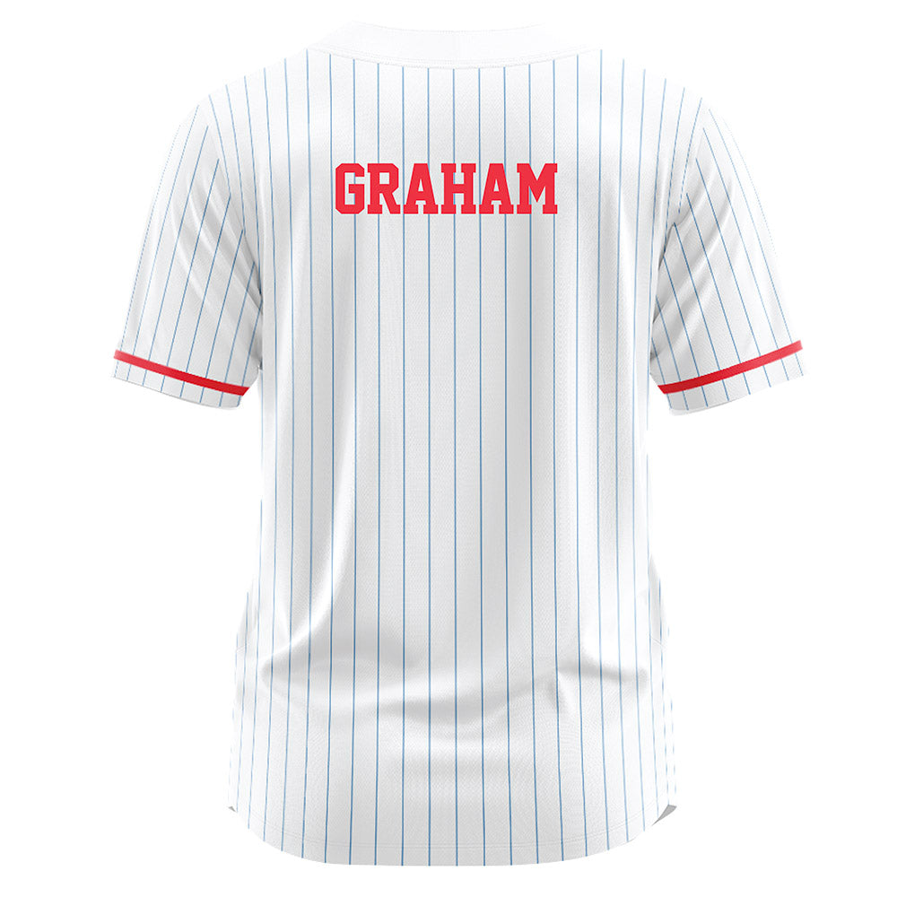 Liberty - NCAA Softball : Audrey Graham - White Pinstripe Jersey-1