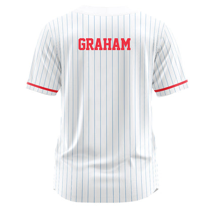 Liberty - NCAA Softball : Audrey Graham - White Pinstripe Jersey-1