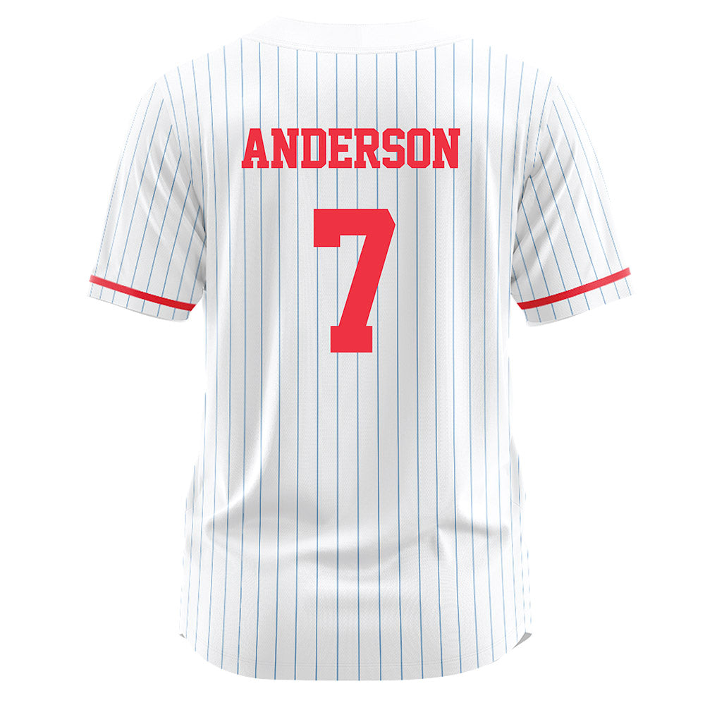 Liberty - NCAA Softball : Lydia Anderson - White Pinstripe Jersey-1