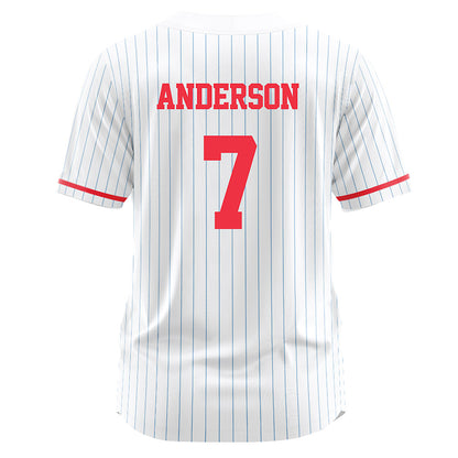 Liberty - NCAA Softball : Lydia Anderson - White Pinstripe Jersey-1
