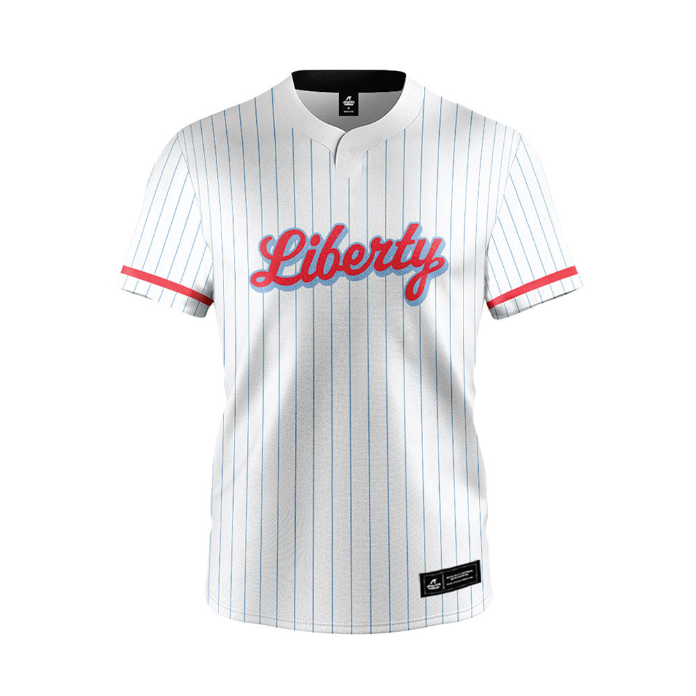 Liberty - NCAA Softball : Audrey Graham - White Pinstripe Jersey-0