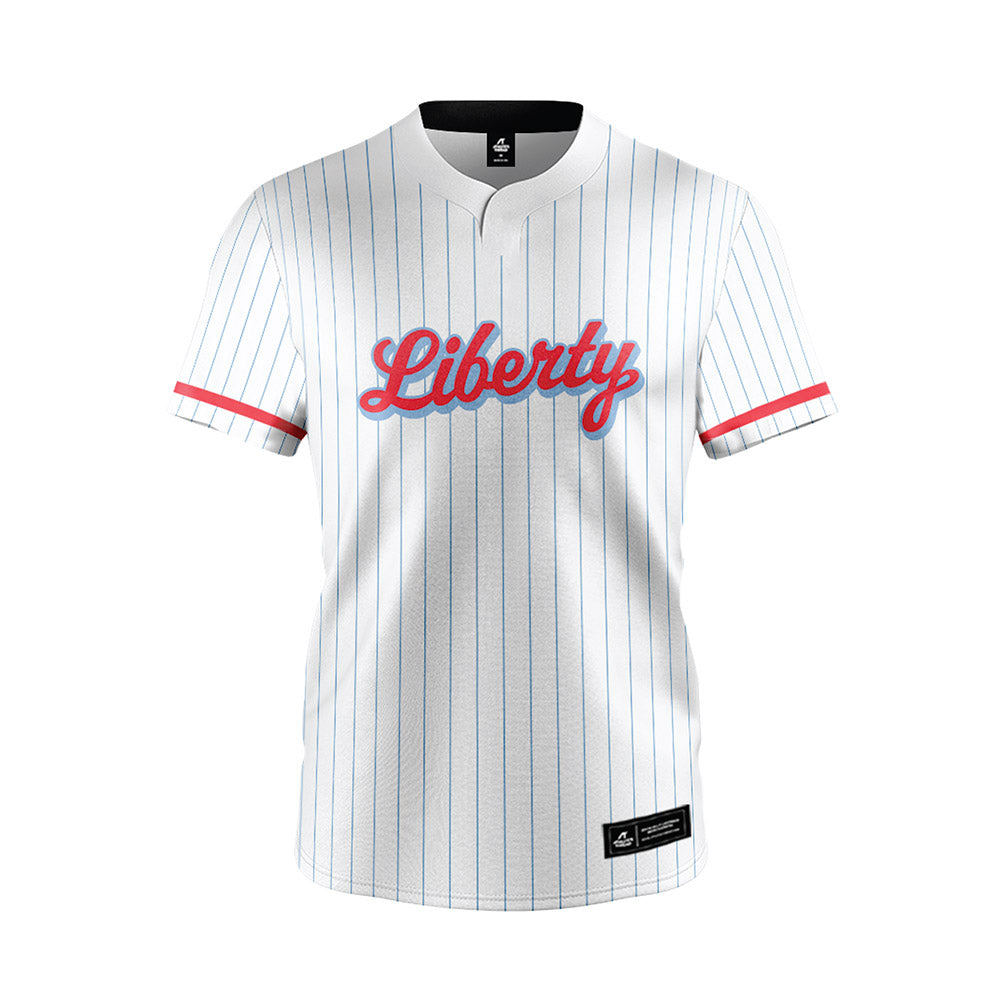Liberty - NCAA Softball : Alaina Griffin - White Pinstripe Jersey-0