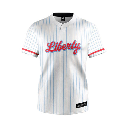 Liberty - NCAA Softball : Alaina Griffin - White Pinstripe Jersey-0