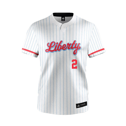 Liberty - NCAA Softball : Avery Noel - White Pinstripe Jersey-0
