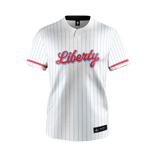 Liberty - NCAA Softball : Makena Petrick - White Pinstripe Jersey-0