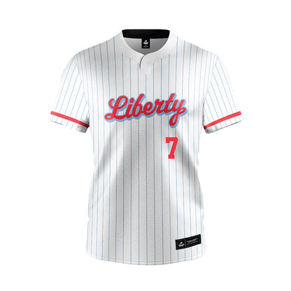 Liberty - NCAA Softball : Lydia Anderson - White Pinstripe Jersey-0