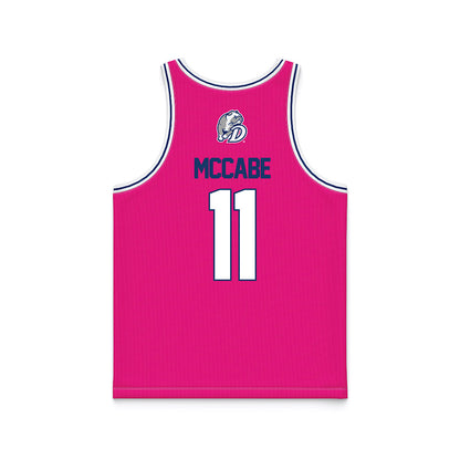 Drake - NCAA Women's Basketball : Peyton McCabe - Pink Basketball Jersey-1