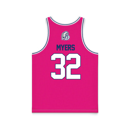 Drake - NCAA Women's Basketball : Allie Myers - Pink Basketball Jersey-1