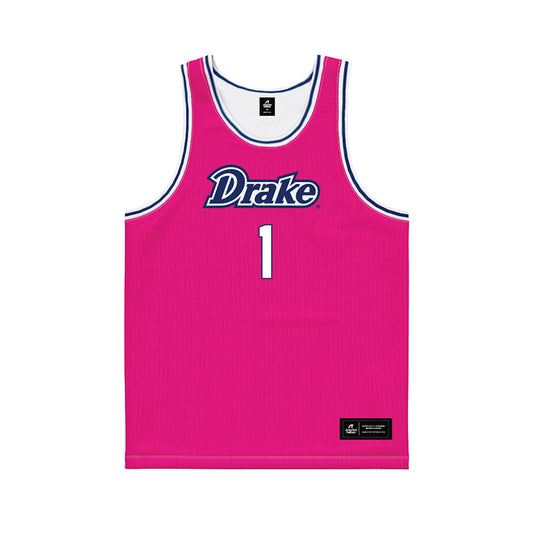 Drake - NCAA Women's Basketball : Mylea Monahan - Pink Basketball Jersey-0