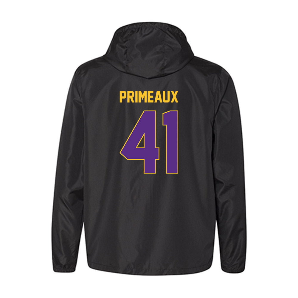 LSU - NCAA Baseball : DJ Primeaux - Windbreaker-1