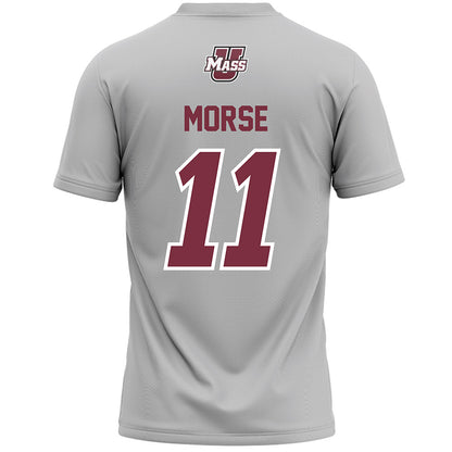 UMass - NCAA Men's Lacrosse : Will Morse - Grey Lacrosse Jersey -1