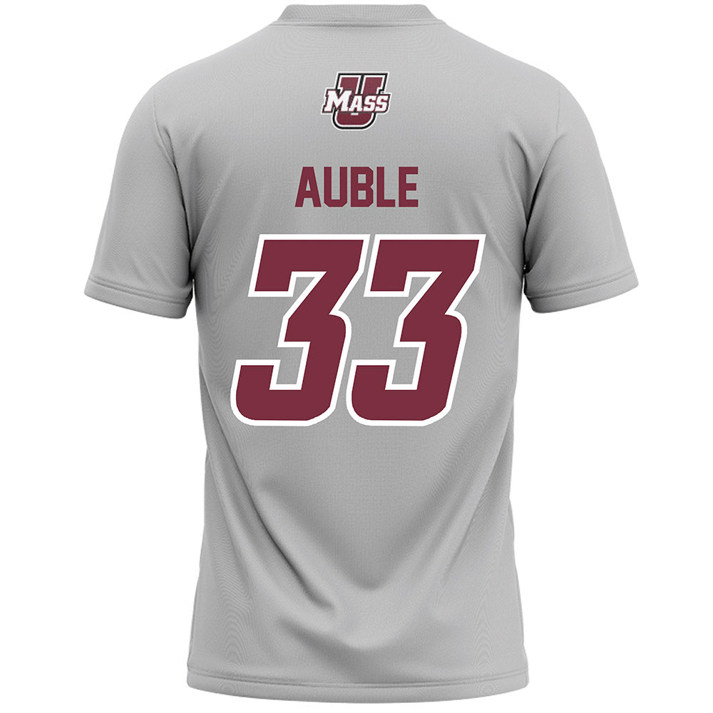 UMass - NCAA Men's Lacrosse : Zach Auble - Grey Lacrosse Jersey -1