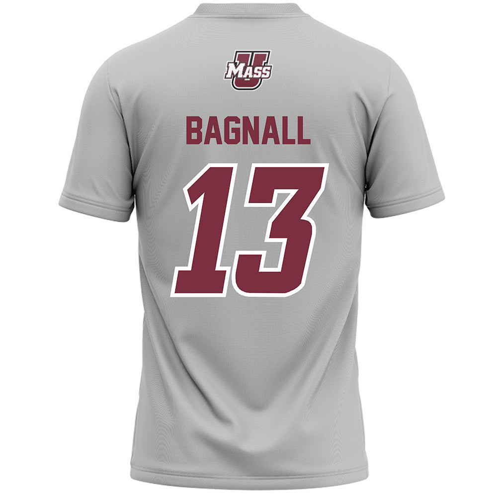 UMass - NCAA Men's Lacrosse : Thomas Bagnall - Grey Lacrosse Jersey -1