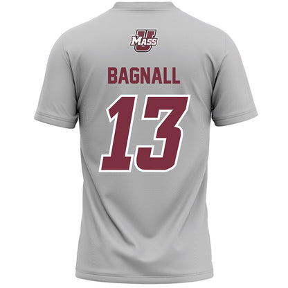UMass - NCAA Men's Lacrosse : Thomas Bagnall - Grey Lacrosse Jersey -1