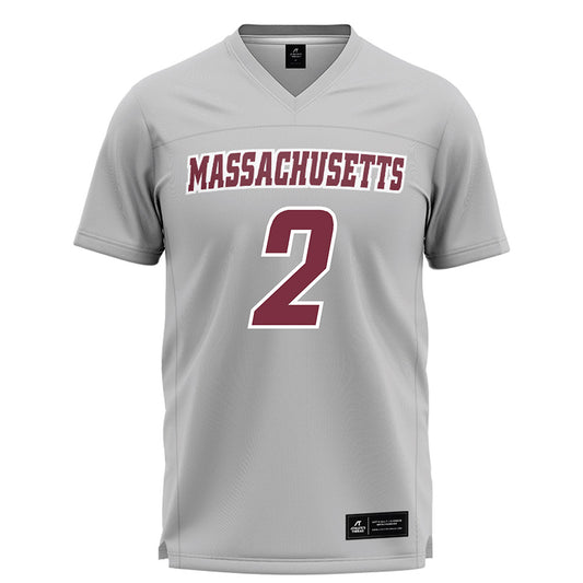 UMass - NCAA Men's Lacrosse : Jack Turowsky - Grey Lacrosse Jersey -0