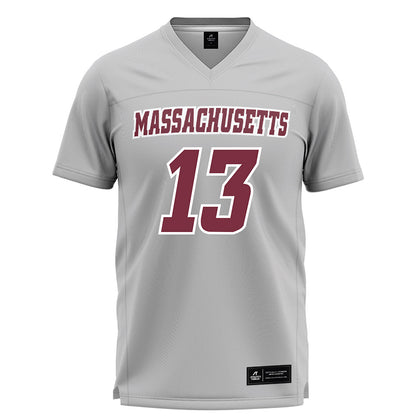 UMass - NCAA Men's Lacrosse : Thomas Bagnall - Grey Lacrosse Jersey -0