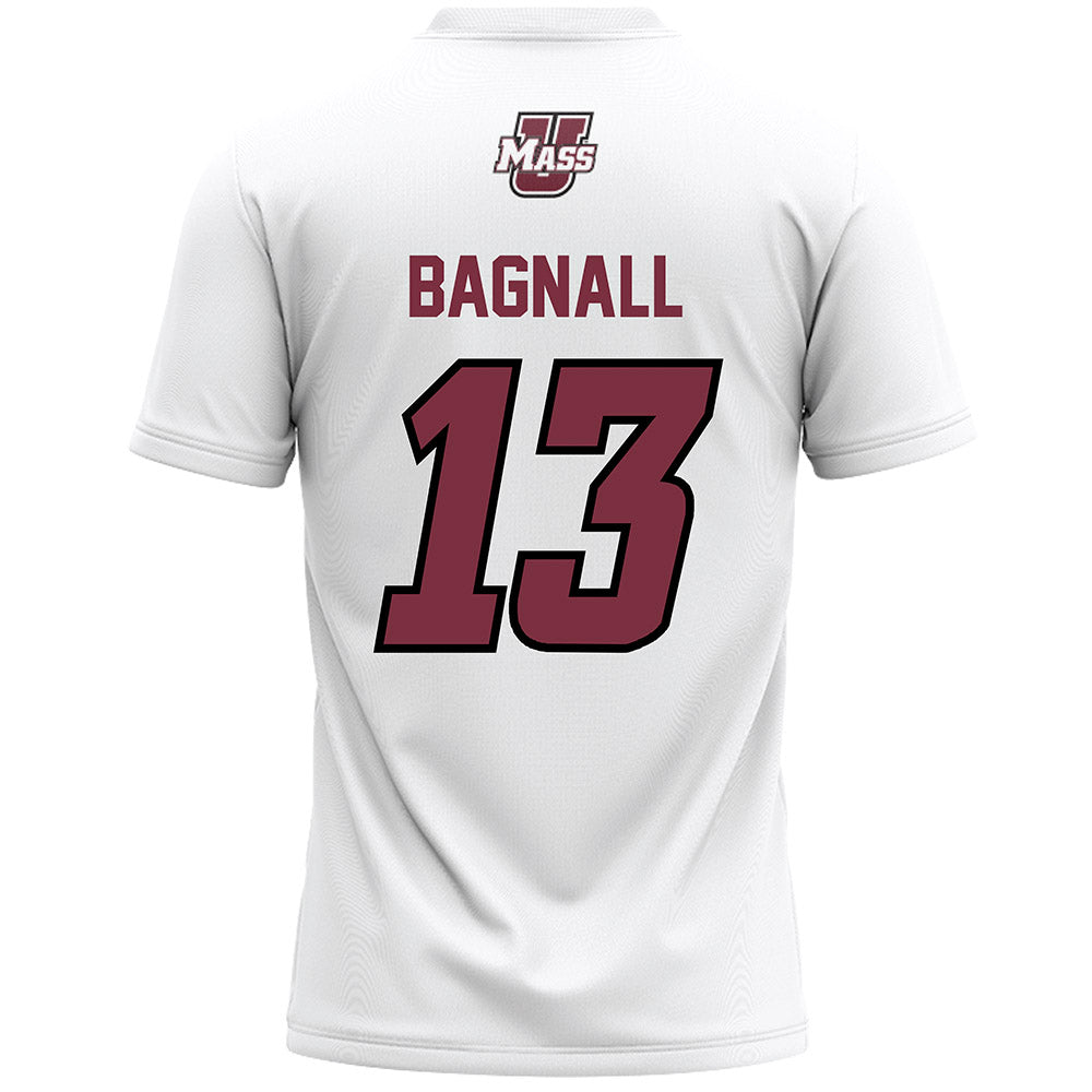 UMass - NCAA Men's Lacrosse : Thomas Bagnall - White Lacrosse Jersey -1
