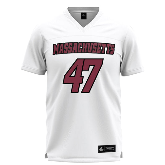 UMass - NCAA Men's Lacrosse : Robbie Granara - White Lacrosse Jersey -0