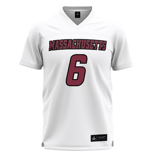 UMass - NCAA Men's Lacrosse : Michael Finnerty - White Lacrosse Jersey -0