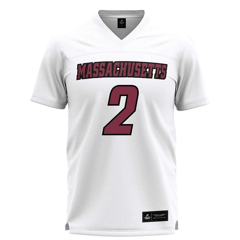 UMass - NCAA Men's Lacrosse : Jack Turowsky - White Lacrosse Jersey -0