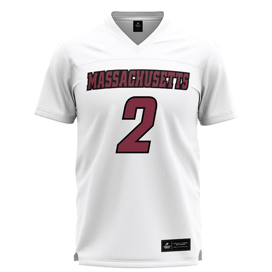 UMass - NCAA Men's Lacrosse : Jack Turowsky - White Lacrosse Jersey -0