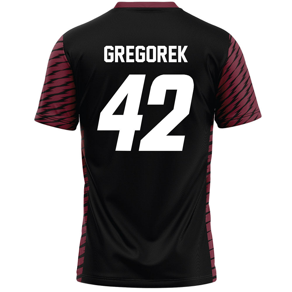 UMass - NCAA Women's Lacrosse : Alex Gregorek - Black Lacrosse Jersey-1