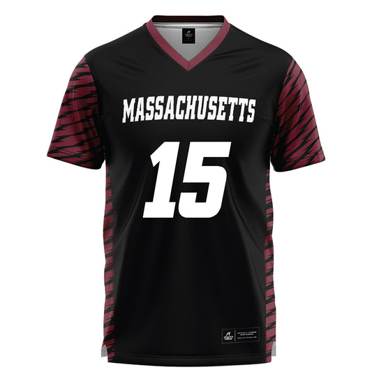 UMass - NCAA Women's Lacrosse : Heather Clark - Black Lacrosse Jersey -0