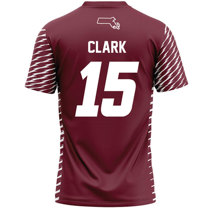 UMass - NCAA Women's Lacrosse : Heather Clark - Burgundy Lacrosse Jersey -1