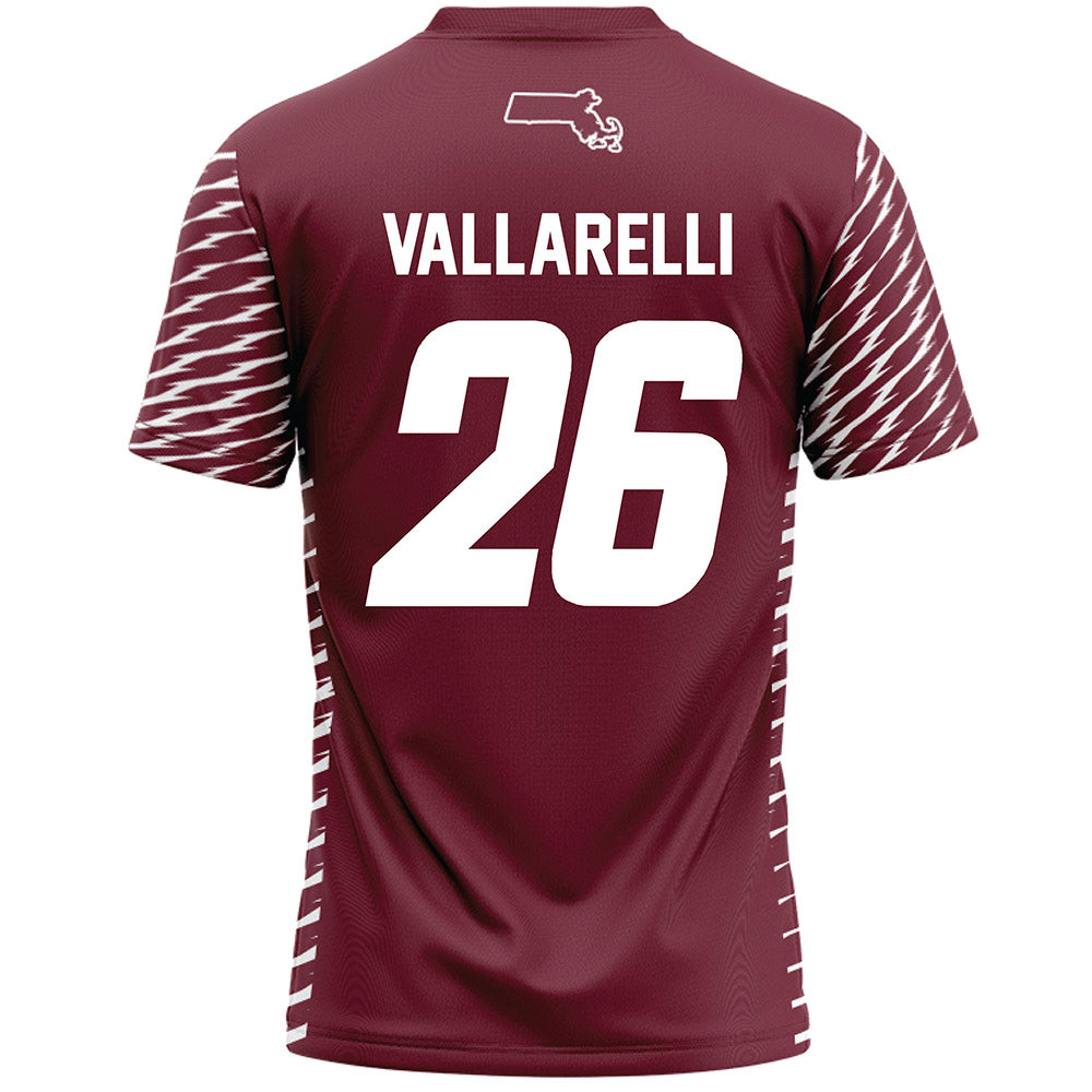 UMass - NCAA Women's Lacrosse : Rachel Vallarelli - Burgundy Lacrosse Jersey -1